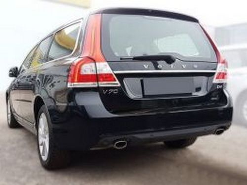 Накладка бампера Volvo V70 III (US; 14-16) - Avisa (чорна) 7