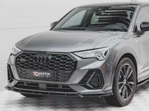 Сплиттер передний Audi Q3 Sportback S-Line (19-) - V.2 2