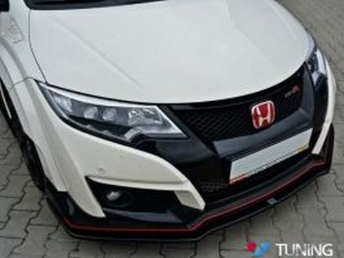 Передній спліттер V.1 Honda Civic 9 Type R (15-) 2