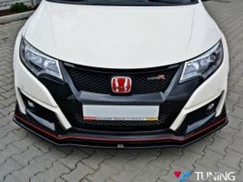 Передній спліттер V.1 Honda Civic 9 Type R (15-) 3