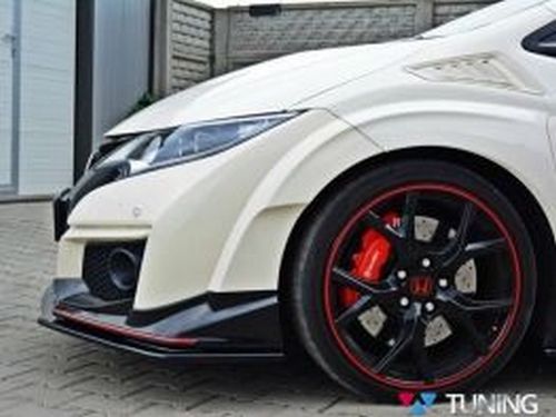 Передній спліттер V.1 Honda Civic 9 Type R (15-) 4