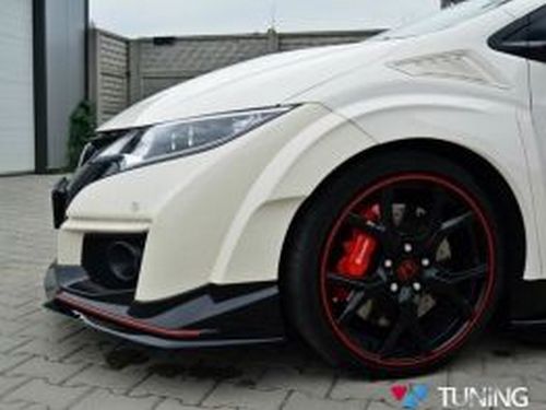 Передній спліттер V.2 Honda Civic 9 Type R (15-) 4