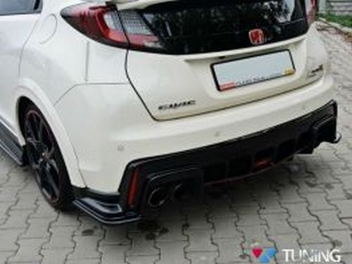 Задние угловые сплиттера Honda Civic 9 Type R (15-) 3