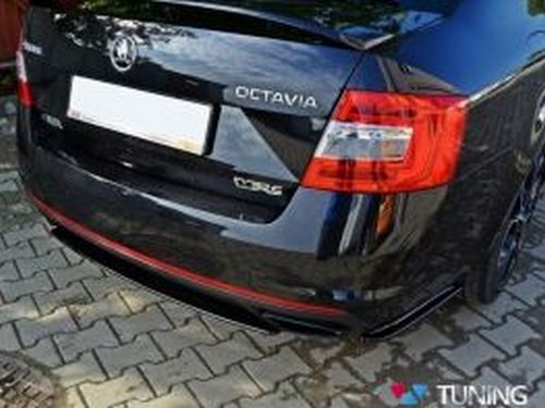 Спліттер задній центральний Skoda Octavia III A7 RS (13-19) 2