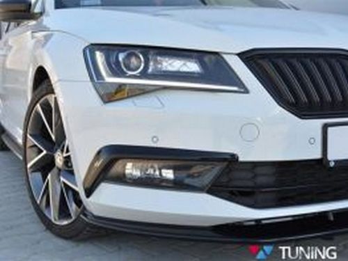 Накладки на противотуманки Skoda Superb III (15-19) - ABS 4