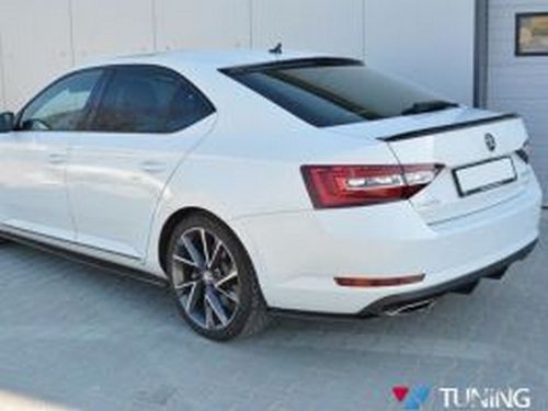 Сплиттера задние боковые Skoda Superb III (15-19) 5