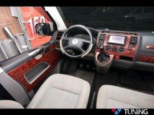 Накладки на торпедо VW T5 Transporter (2003-2009) дерево 1