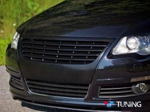 Чёрная решётка радиатора VW Passat B6 (без логотипа) 4 4