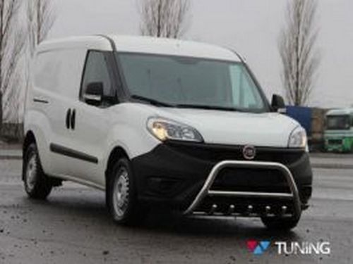 Кенгурятник Fiat Doblo II (10-22) - с грилем 2