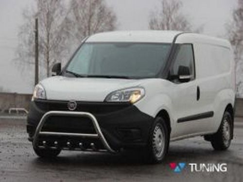 Кенгурятник Fiat Doblo II (10-22) - с грилем 3