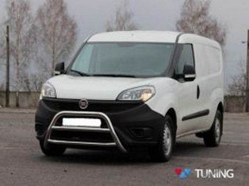 Кенгурятник Fiat Doblo II (10-22) - с двумя перемычками 3