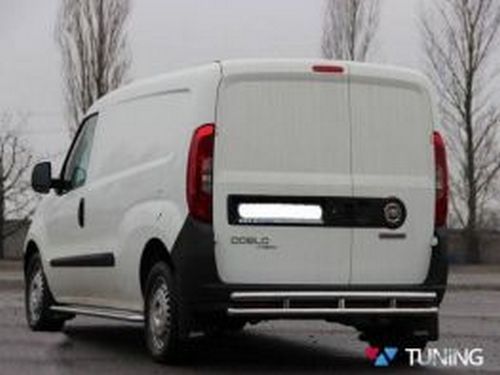 Защита задняя Fiat Doblo II (10-22) - труба двойная 2