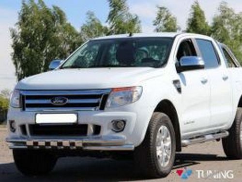 Защита передняя FORD Ranger III (2011-) - труба двойная 2