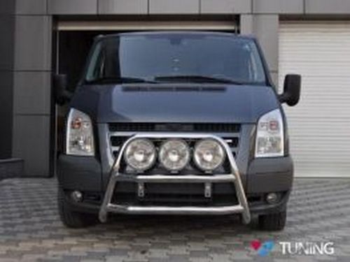 Кенгурятник высокий Ford Transit III (Mk7; 06-14) - под фары 3