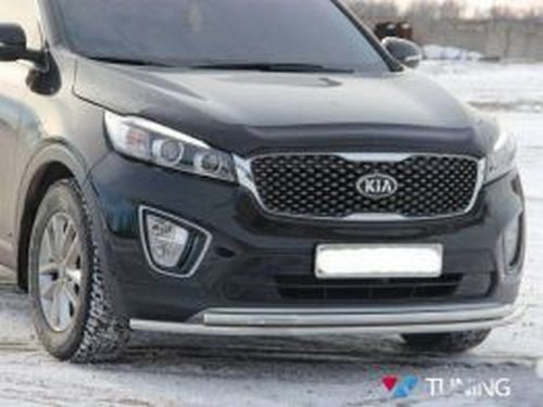 Защита передняя Kia Sorento III (UM; 16-20) - труба двойная 2