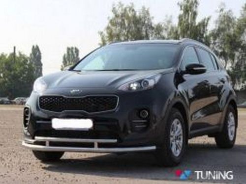 Защита передняя Kia Sportage IV (QL; 16-21) - труба двойная 3