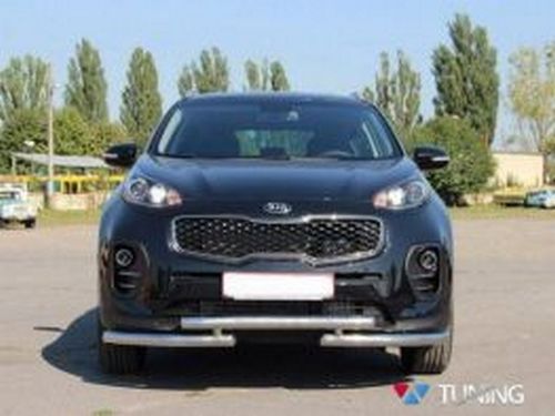 Защита передняя Kia Sportage IV (QL; 16-21) - труба тройная 2