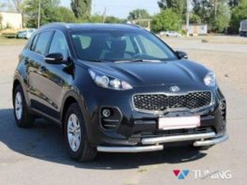 Защита передняя Kia Sportage IV (QL; 16-21) - труба тройная 4