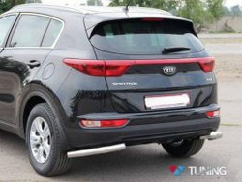 Защита задняя Kia Sportage IV (QL; 16-21) - трубки одинарные на углы 2