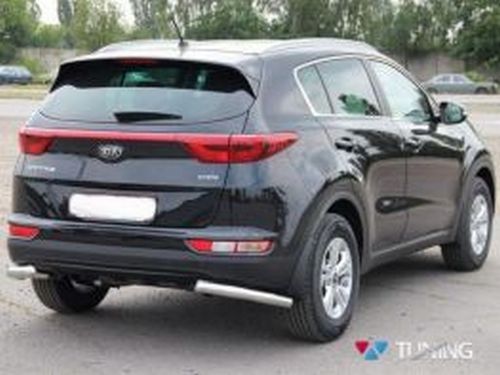 Защита задняя Kia Sportage IV (QL; 16-21) - трубки одинарные на углы 4