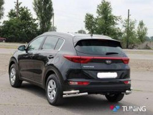 Защита задняя Kia Sportage IV (QL; 16-21) - трубки двойные на углы 4