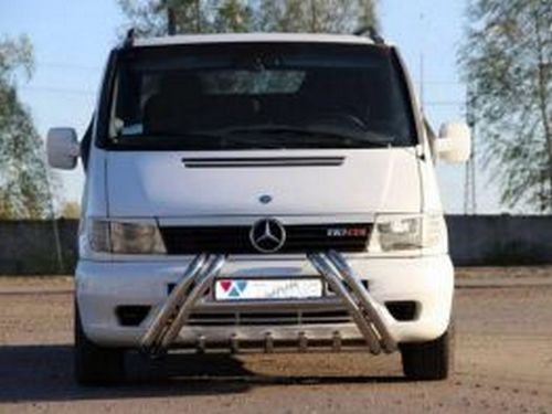 Кенгурятник MERCEDES Vito W638 загибом к решётке 2