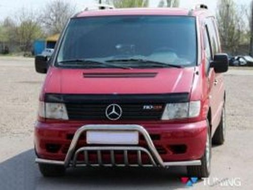 Кенгурятник Mercedes Vito W638 (96-03) - с усами 2