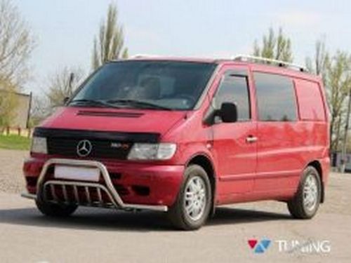 Кенгурятник Mercedes Vito W638 (96-03) - с усами 3