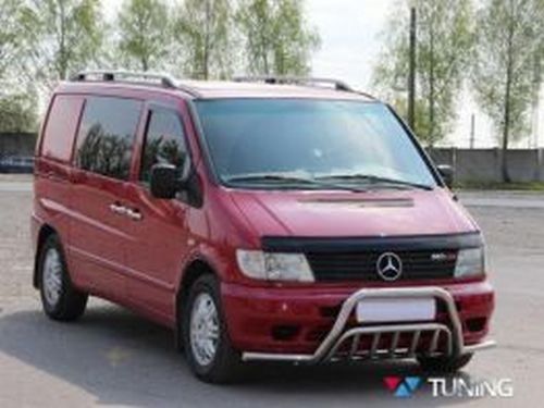 Кенгурятник Mercedes Vito W638 (96-03) - с усами 4