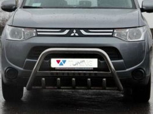 Кенгурятник Mitsubishi Outlander III (13-21) - с надписью 1