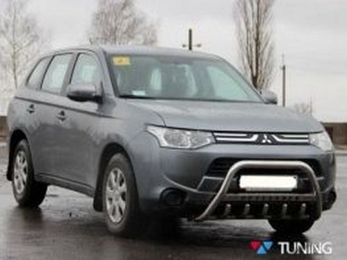 Кенгурятник Mitsubishi Outlander III (13-21) - с надписью 4