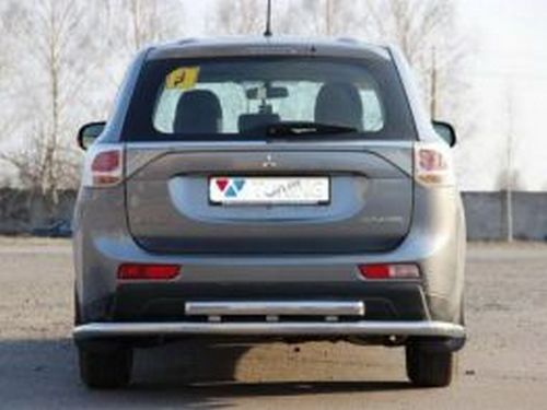 Защита задняя Mitsubishi Outlander III (13-21) - труба двойная 2