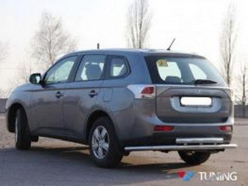 Защита задняя Mitsubishi Outlander III (13-21) - труба двойная 4