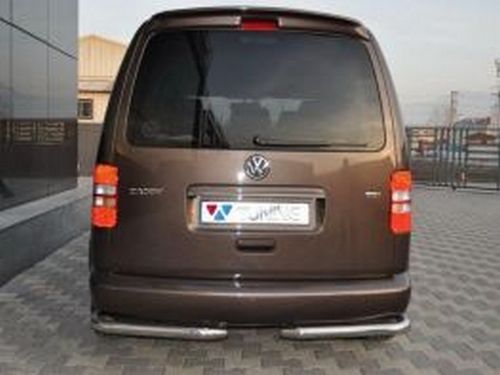 Защита задняя VW Caddy III (04-14) - одинарные трубки на углы 2