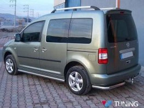 Защита задняя VW Caddy III (04-14) - одинарные трубки на углы 4