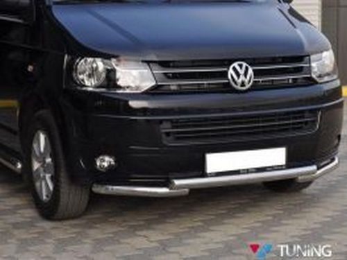 Защита переднего бампера VW T5+ (10-15) - Greyder 2