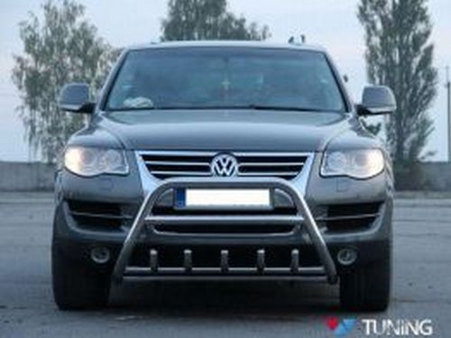 Кенгурятник VW Touareg I (7L; 02-10) - с грилем 2