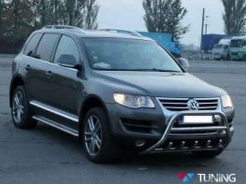 Кенгурятник VW Touareg I (7L; 02-10) - с грилем 4