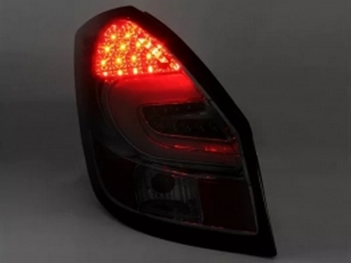 Ліхтарі задні Skoda Fabia II (07-14) - LED BAR хром 2