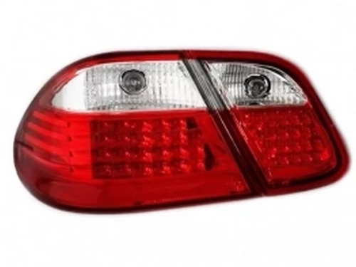 Задние фонари Mercedes CLK W208 (97-02) - LED красно-белые 2