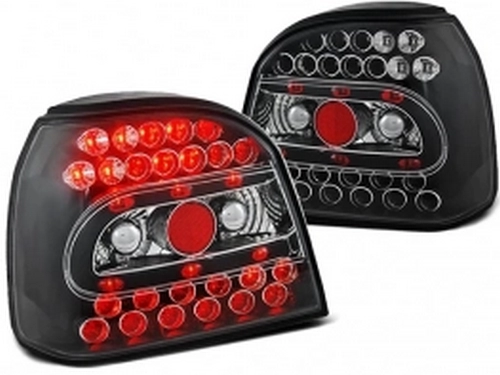 Фонари задние VW Golf III (91-97) - LED чёрные 1