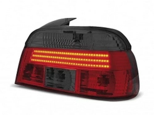 Ліхтарі задні BMW E39 (95-00) Sedan - LED BAR (червоно-димчасті) 3