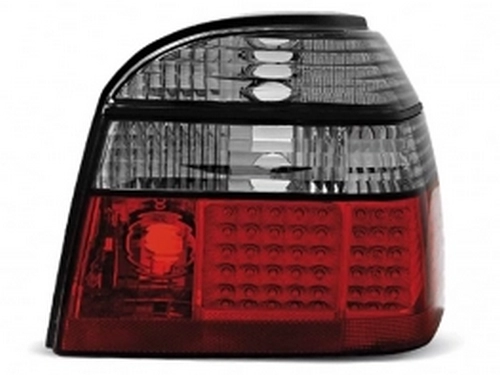 Фонари задние VW Golf III (91-97) - LED красно-дымчатые 2