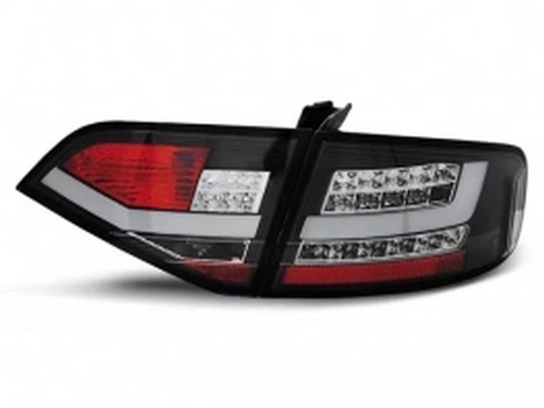 Ліхтарі задні Audi A4 B8 (08-11) Sedan - Led Bar чорні 2