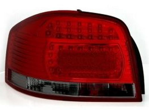 Фонари задние Audi A3 8P (03-08) 3D LED красно-дымчатые 3