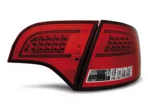 Ліхтарі задні Audi A4 B7 (04-08) Avant - LED BAR червоно-білі 3