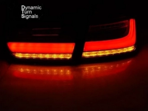 Фонари задние BMW 3 F30 (11-19) - LED BAR с DTS (дымчатые) 3