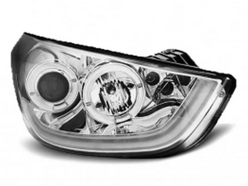 Фари Hyundai ix35 (10-13) - Tube Light ангельські очі хром 3