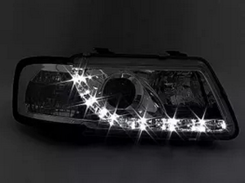 Фари передні Audi A3 8L (96-00) - LED DRL хром 2