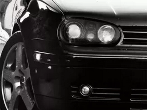 Фари передні VW Golf IV (97-03) - чорні "R32-Look" 4